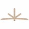 Ekena Millwork Alberta Smooth Timber Gable Bracket, Douglas Fir, 108"W x 45"H x 5 1/2"D x 5 1/2"F, 10/12 Pitch GBW108X45X0606ALB00SDF - alternate 1